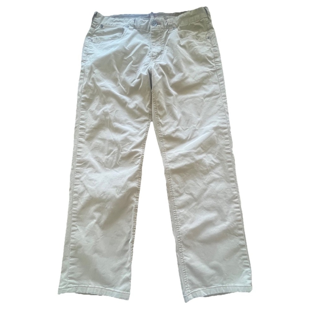 Tommy Bahama Pants Mens 34x27 Flat Front Straight Leg Comfort Casual Khaki